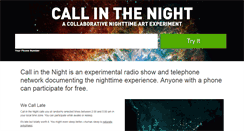 Desktop Screenshot of callinthenight.com