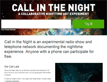 Tablet Screenshot of callinthenight.com